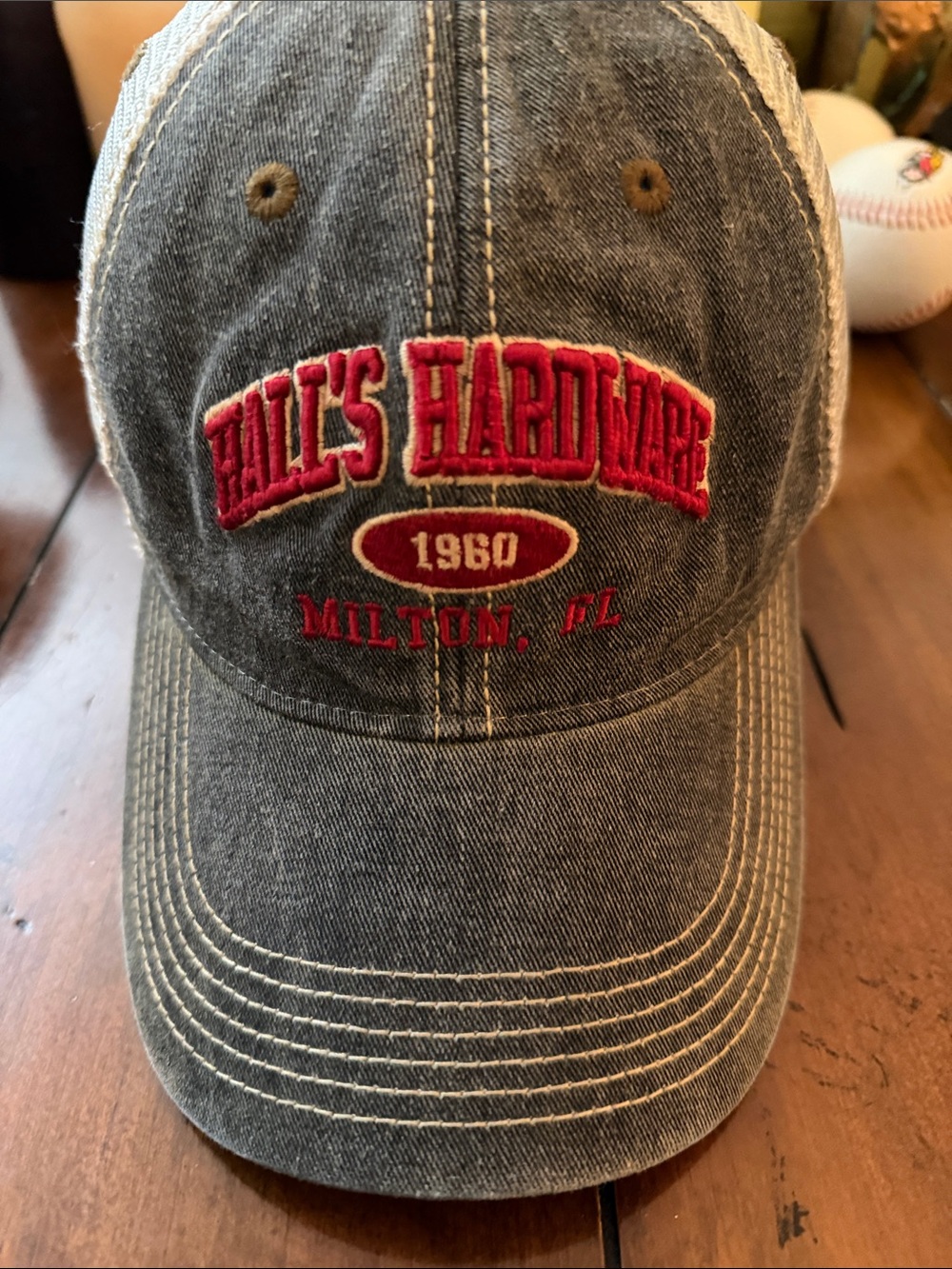 1960 Gray & Red Baseball Cap